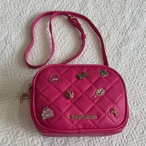 NWT Juicy Couture Fuchsia Quilted Crossbody Bag